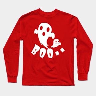 Halloween ghost spooking boo Long Sleeve T-Shirt